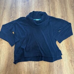 VTG JCP Navy Blue Cashmere Blend Cowl Neck Sweater Womens XL Luxury y2k 90s